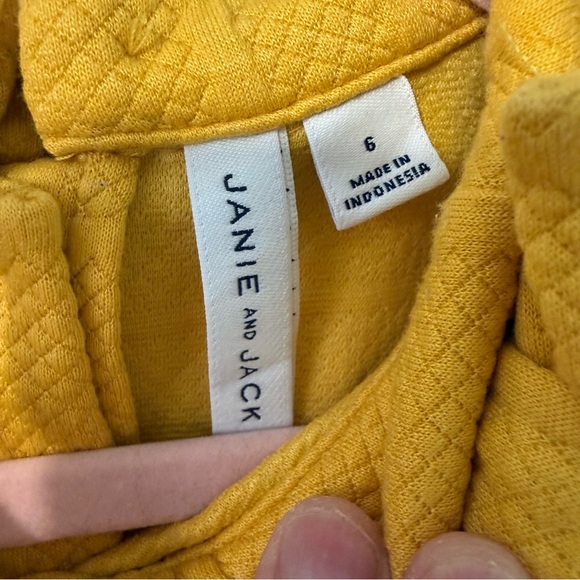 Janie and Jack Mustard Textured Dress - Picture 2 of 7